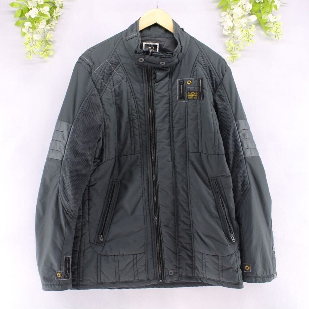 G-Star Women's Modern Flight Overshirt Nylon Jacket Grey Sz 2XL NEW